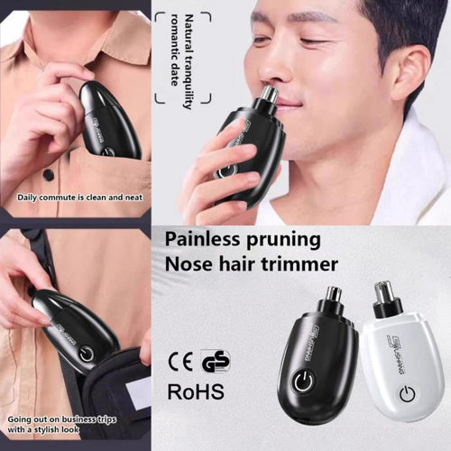 Portable Electric Nose & Ear Hair Trimmer Rechargeable & Painless Nose clipper for Men & Women - HB029